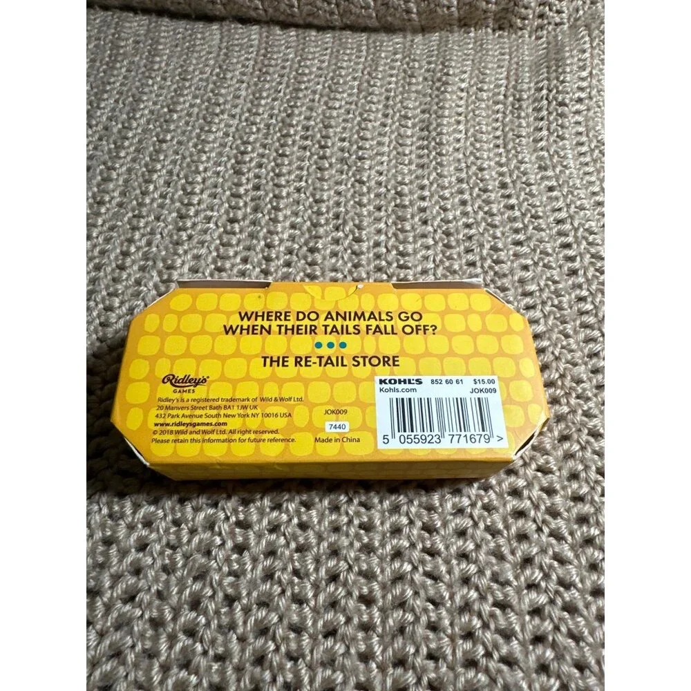 Ridleys Games 100 A-Maize-ing Corny Jokes Card Set In Box Icebreaker Family Fun